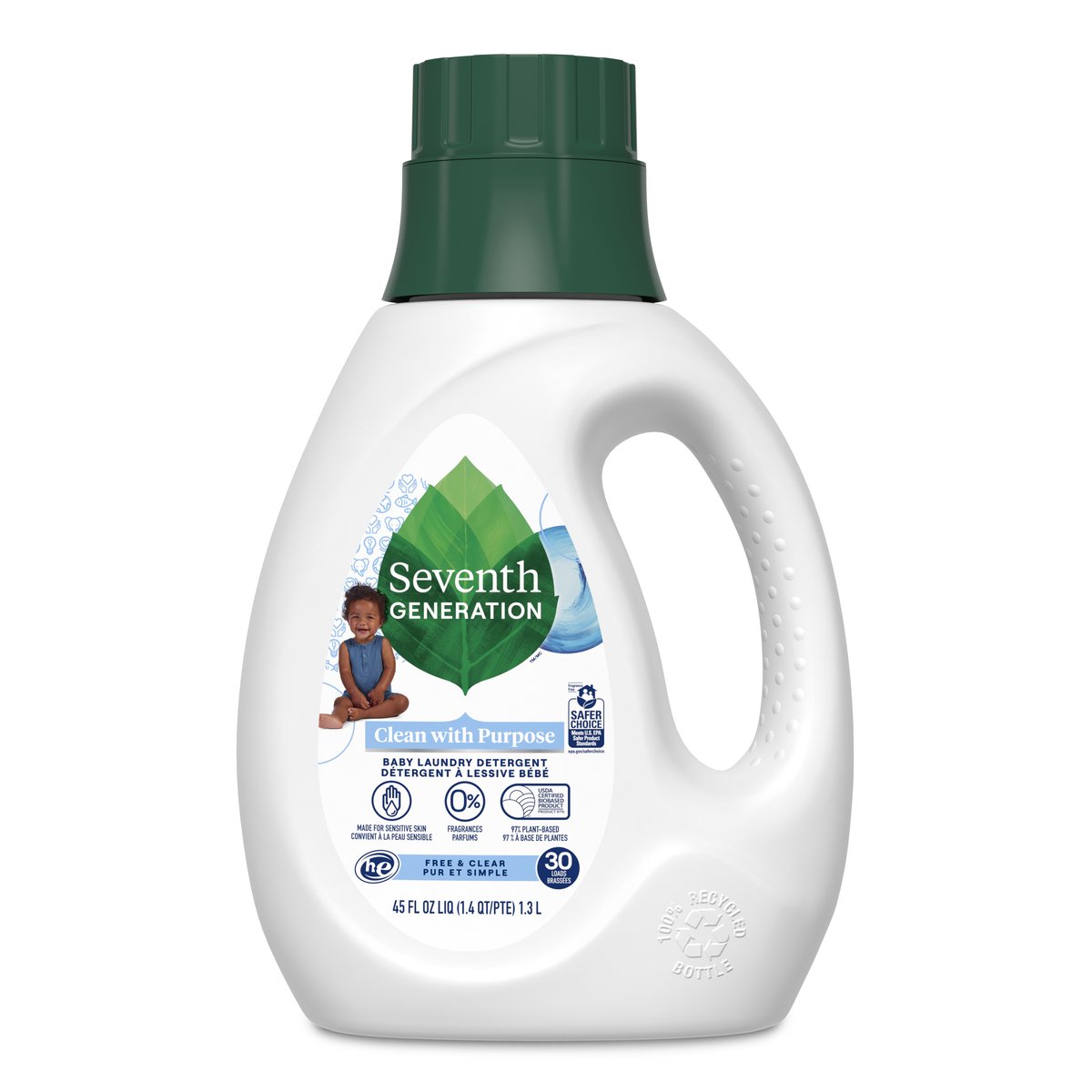 Seventh Generation Free & Clear Delivers Gentle Laundry for Sensitive Skin